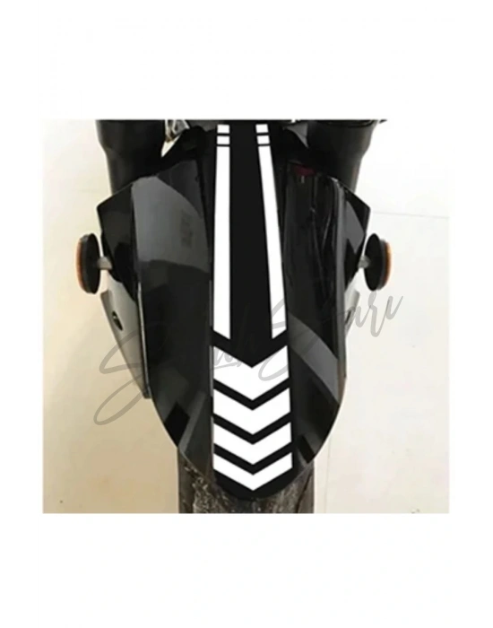 Motor Ön Teker Şerit 35x6,5 Cm Kask Depo Kapağı Araba Araç Otomobil Motorsiklet Sticker