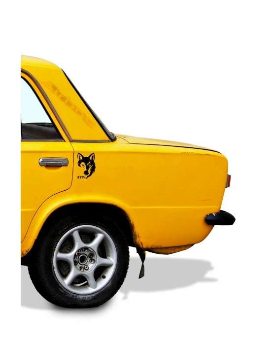 Bozkurt Figürlü Göktürkçe Türk Yazılı Vinil Sticker