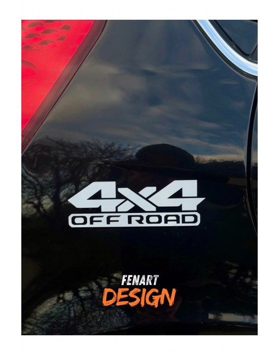 4X4 Off Road JDM Araba Motosiklet Cam Etiket Sticker 18x5 CM