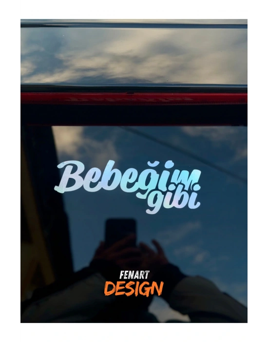 Bebeğim Gibi JDM Araba Motosiklet Cam Etiket Sticker 17x6 CM
