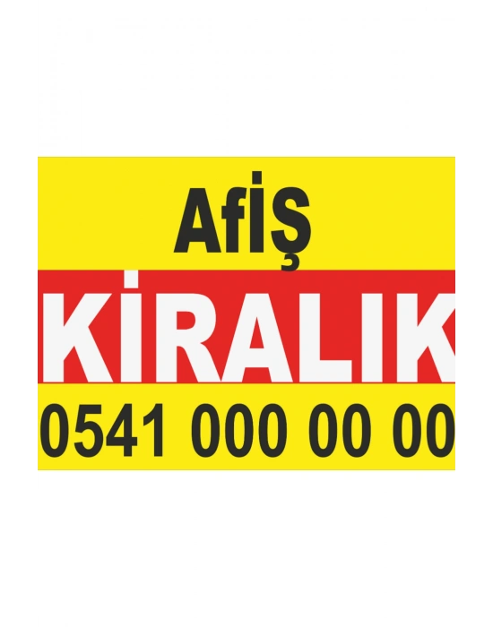 (100 Cm X 150 Cm) Kiralık Branda - Afiş- Pankart
