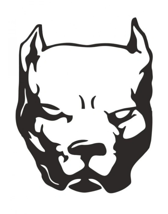 Pitbull Köpek Sticker 00435 10x7,5 Cm