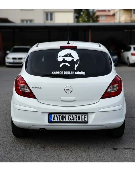 Sadece Ölüler Görür Oto Sticker Pala Araba Cam Sticker 16 X 15 Cm
