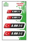 Kan Grubu Sticker Ab Rh Uyumlu