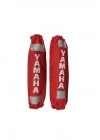 Arka Amortisör Kılıfı Reflektörlü Yamaha Kırmızı Beyaz (29 X 7 Cm)