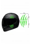 Motorsiklet Kask Pençe YEŞİL Sticker 9x16 cm