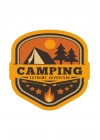 Camping Motorsiklet, Laptop, Kask, Araba Sticker 12x12 Cm