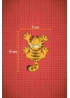 11 x 7 cm Garfield Sticker Motor Araba Kask Laptop Sticker