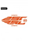 CF Moto NK250 Arka Kuyruk Altı 250 Sticker Etiket Turuncu
