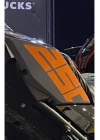 CF Moto NK250 Arka Kuyruk Altı 250 Sticker Etiket Turuncu