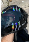 Kask için Dekoratif Hologramlı Pençe İzi Sticker Etiket 16CMx9CM (1 Adet)