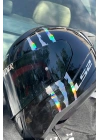 Kask için Dekoratif Hologramlı Pençe İzi Sticker Etiket 16CMx9CM (1 Adet)