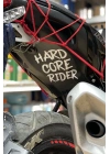 Motor için Dekoratif Sticker Hard Core Rider Beyaz (1 Adet)