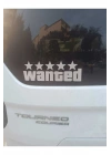 Wanted Sticker 5 Yıldız Wanted Araba Motorsiklet Uyumlu PC Leptop Sticker 30cm*10cm HOLOGRAM