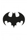 Batman Yarasa Araba, Motorsiklet, Kask, Laptop,cam Sticker 14x10 Cm