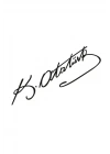Kemal Atatürk Imza Sticker Araba Oto Sticker Motor Pc Laptop Etiket Çıkartma Siyah 20x5 Cm