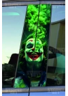 DUMAN EFEKTLİ JOKER Kapı Direk Kaplama Folyosu BASKILI STİCKER Sağ-Sol 2 Adet 22*50 CM