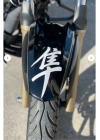 Motor-Araba-Kask için Dekoratif Japonca Yazı Siyah Hayabusa Logo Sticker Etiket 10CM