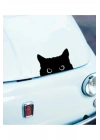 Araç Stiker Bagaj Kedi Model SİYAH RENK