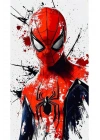 Spider-Man Kapı Direk Kaplama Folyosu BASKILI STİCKER Sağ-Sol 2 Adet 22*50 CM