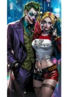 Joker ve Harley Quinn Kapı Direk Kaplama Folyosu BASKILI STİCKER Sağ-Sol 2 Adet 22*50 CM