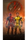 Deadpool ve Wolverine Kapı Direk Kaplama Folyosu BASKILI STİCKER Sağ-Sol 2 Adet 22*50 CM