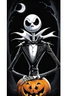 Jack Skellington Kapı Direk Kaplama Folyosu BASKILI STİCKER Sağ-Sol 2 Adet 22*50 CM