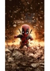 Deadpool Kapı Direk Kaplama Folyosu BASKILI STİCKER Sağ-Sol 2 Adet 22*50 CM