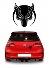 Börü Kurt Araba, Motorsiklet, Kask, Laptop Sticker 20 Cm