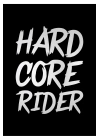 Hard Core Rider Sticker Cam Sticker Oto Sticker 14X18 Cm