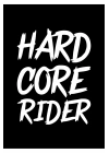 Sticker Master Hard Core Rider Motorsiklet,Kask,Laptop,Motor Ve Oto Araç Sticker 14 X 18 Cm Beyaz