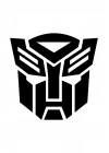 Transformers Sticker Oto Sticker Araba Cam Sticker 10 X 11 cm Siyah