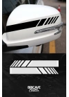 Yan Ayna Şerit Araba-Motosiklet Cam Etiket Sticker 18x5cm