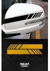 Yan Ayna Şerit Araba-Motosiklet Cam Etiket Sticker 18x5cm