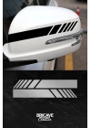 Yan Ayna Şerit Araba-Motosiklet Cam Etiket Sticker 18x5cm