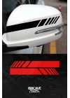 Yan Ayna Şerit Araba-Motosiklet Cam Etiket Sticker 18x5cm