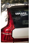 Saplama Makinesi Jdm Yazı Araba-motosiklet Cam Etiket Sticker 18x6cm