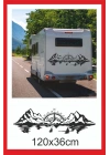 Pusula Deniz Dağ Orman Doğa Manzara Off Road Kamp Karavan Sticker