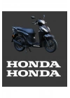 Honda Dio Marşpiyel Sticker Honda Sticker 2 Adet 20cm BEYAZ