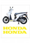 Honda Dio Marşpiyel Sticker Honda Sticker 2 Adet 20cm BEYAZ