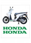 Honda Dio Marşpiyel Sticker Honda Sticker 2 Adet 20cm