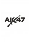 Ak47 Keleş 20x12 cm Sticker Araba, Motorsiklet, Laptop, Cam Sticker