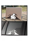 Peanuts Çetesi Araba, Motorsiklet, Kask, Laptop, Cam, Duvar Sticker 20x7,3 Cm