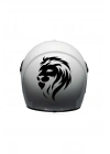 Aslan Araba, Motorsiklet, Kask, Laptop, Cam, Duvar Sticker 12x9 cm