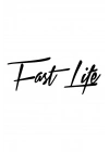 Fats Life Araba Motorsiklet Kask Laptop Sticker 18x7 Cm