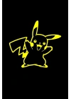 Pikachu Araba, Motorsiklet, Kask, Laptop, Cam Sticker 14x13 Cm