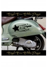 Yıldız Hız 25x13 2 Adet (SAĞ SOL) Depo Kapağı Araba Sticker Oto Motorsiklet Motor Kask Sticker