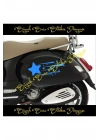 Yıldız Hız 25x13 2 Adet (SAĞ SOL) Depo Kapağı Araba Sticker Oto Motorsiklet Motor Kask Sticker