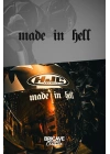 Made in Hell Yazı JDM Motosiklet Kask Etiket Sticker 10x2cm