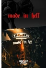 Made in Hell Yazı JDM Motosiklet Kask Etiket Sticker 10x2cm